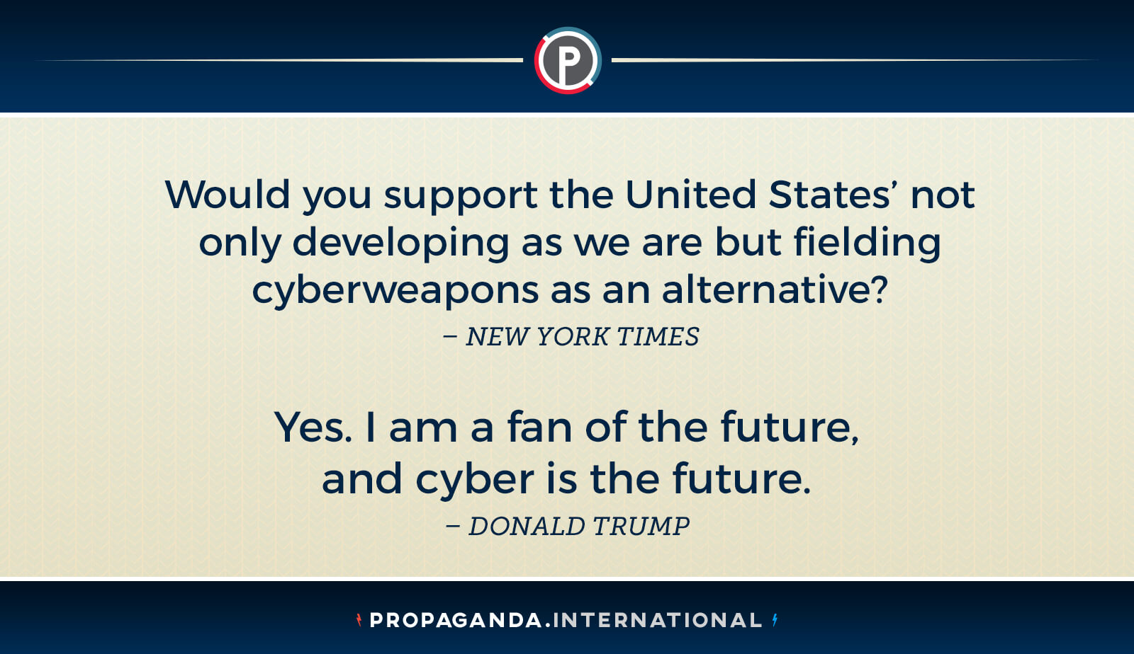 Cyber is the future