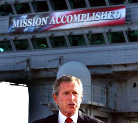 Bush Mission Accomplished Oops